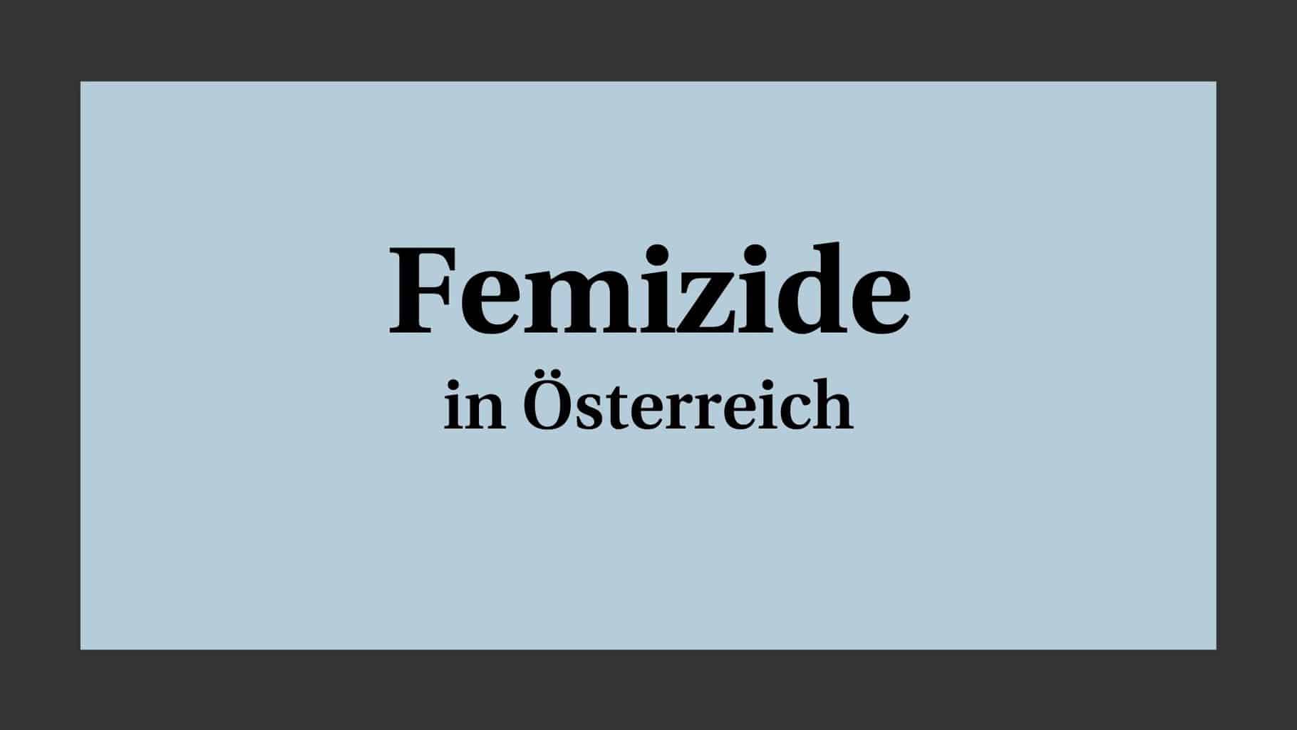 Femizide in Österreich
