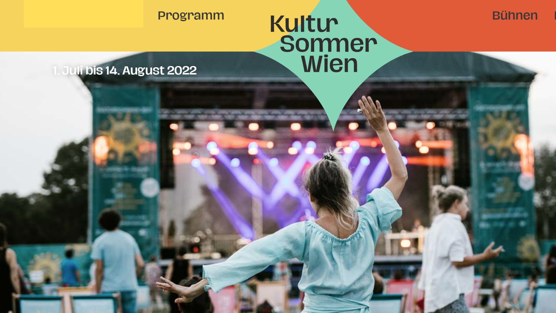 Lesesalon beim Kultursommer in Wien