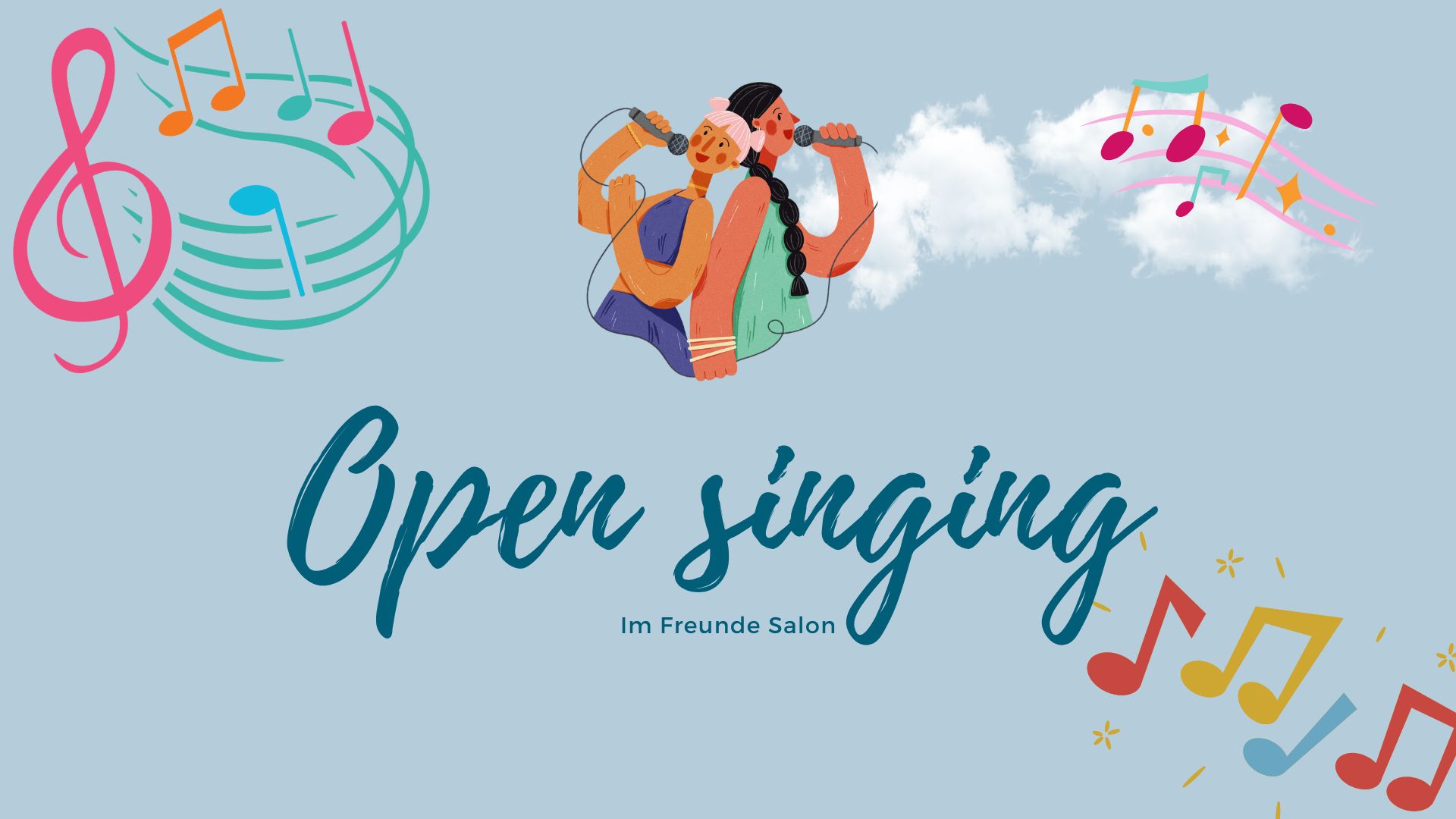 Open singing im Salon