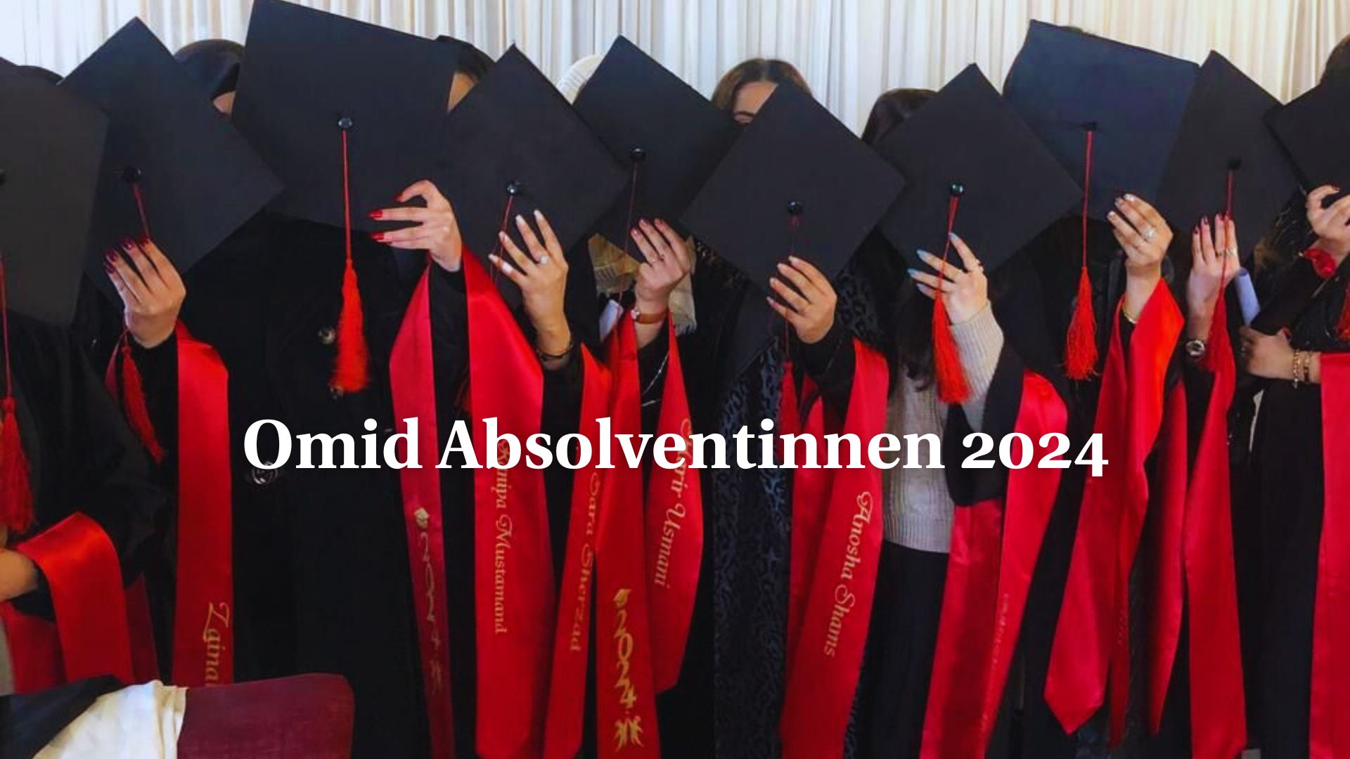 Unsere Absolventinnen 2024 der Omid-Schule