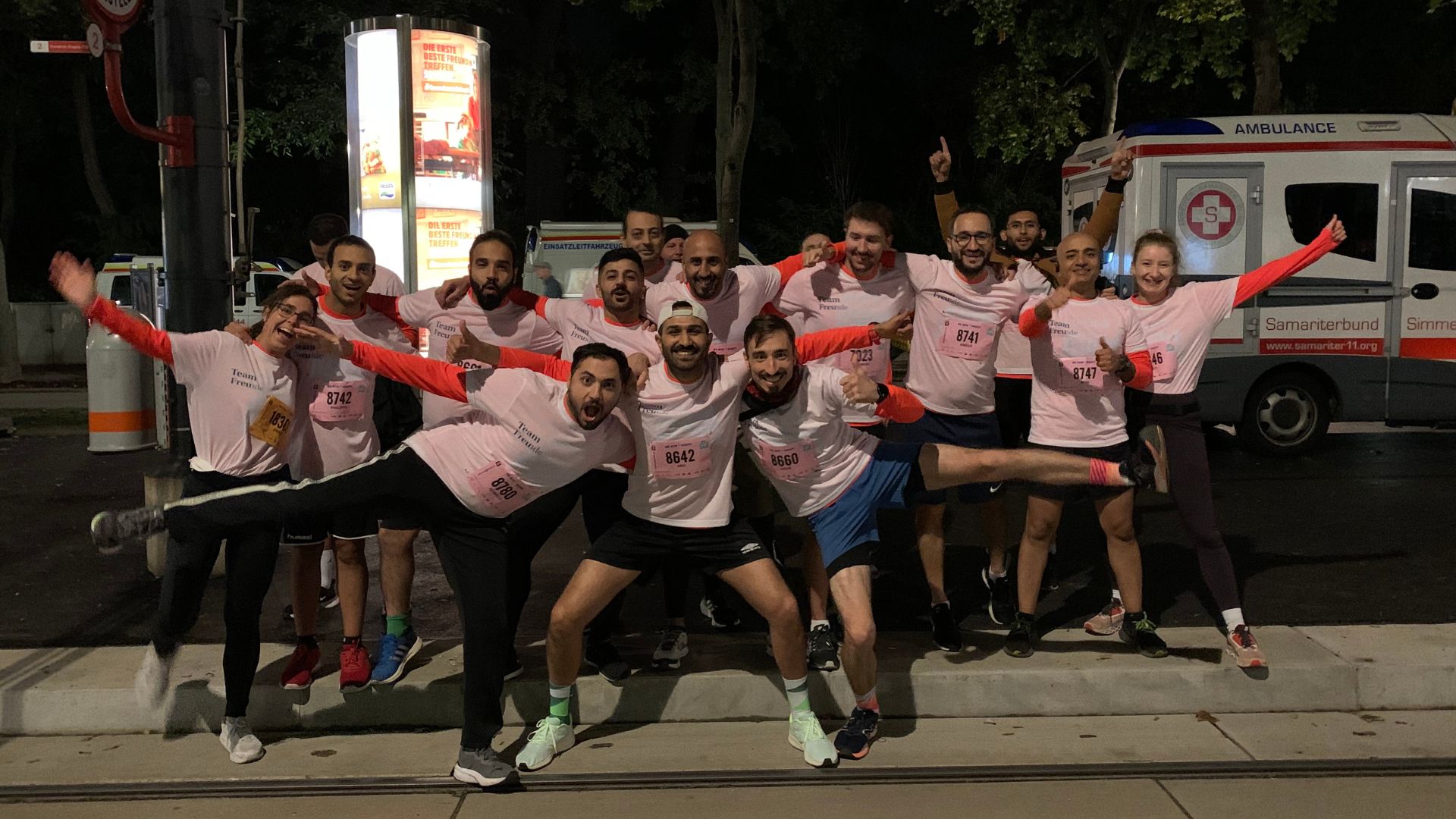 Das Freunde-Team beim Vienna Night Run 2022
